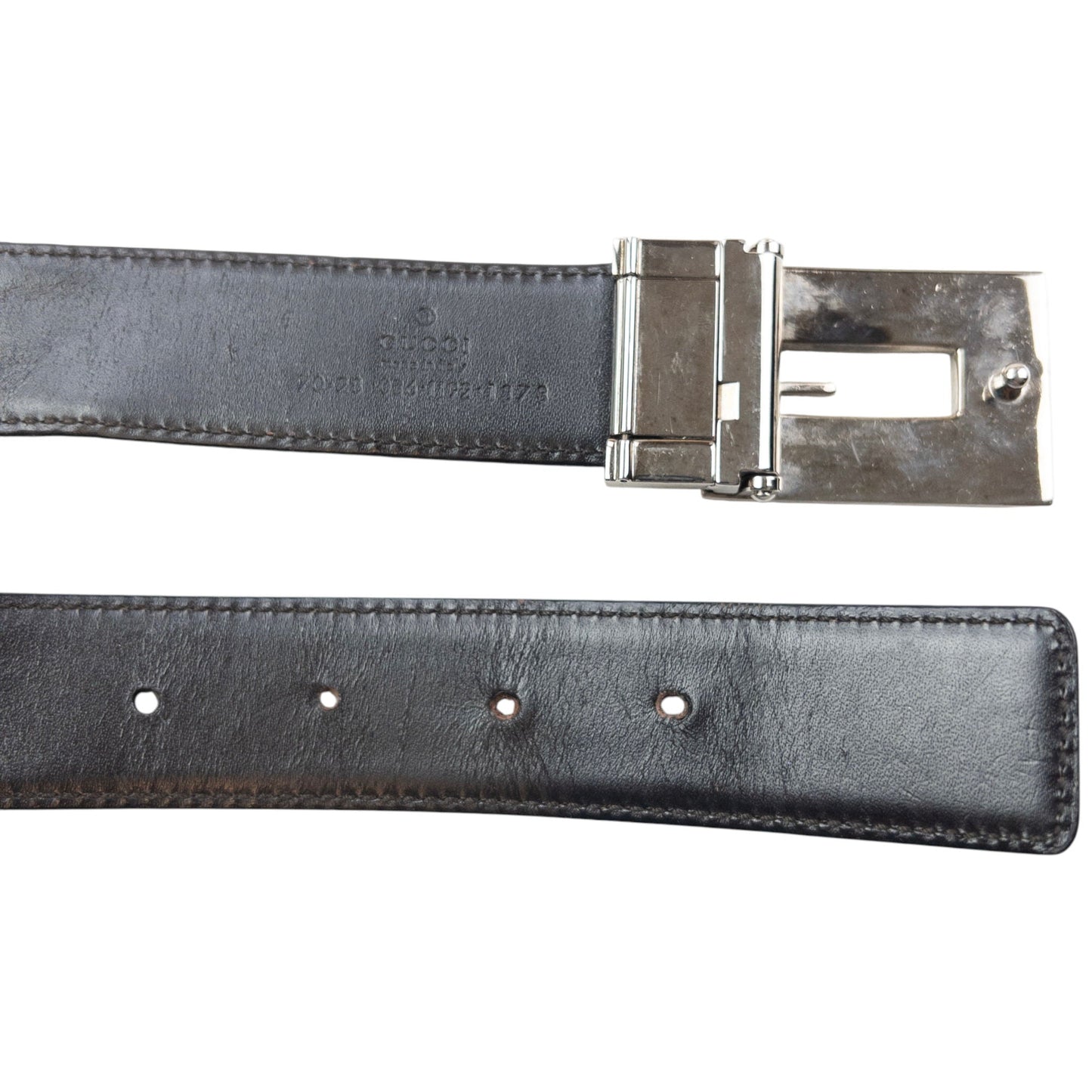 Vintage 2000s Gucci Leather Belt Size S | O/S, Black