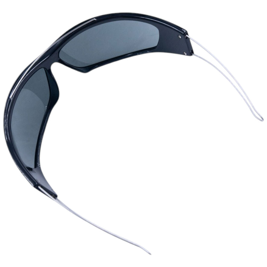 Vintage 2000s Dior Colourfull Wire Frame Shield Sunglasses | O/S, Black