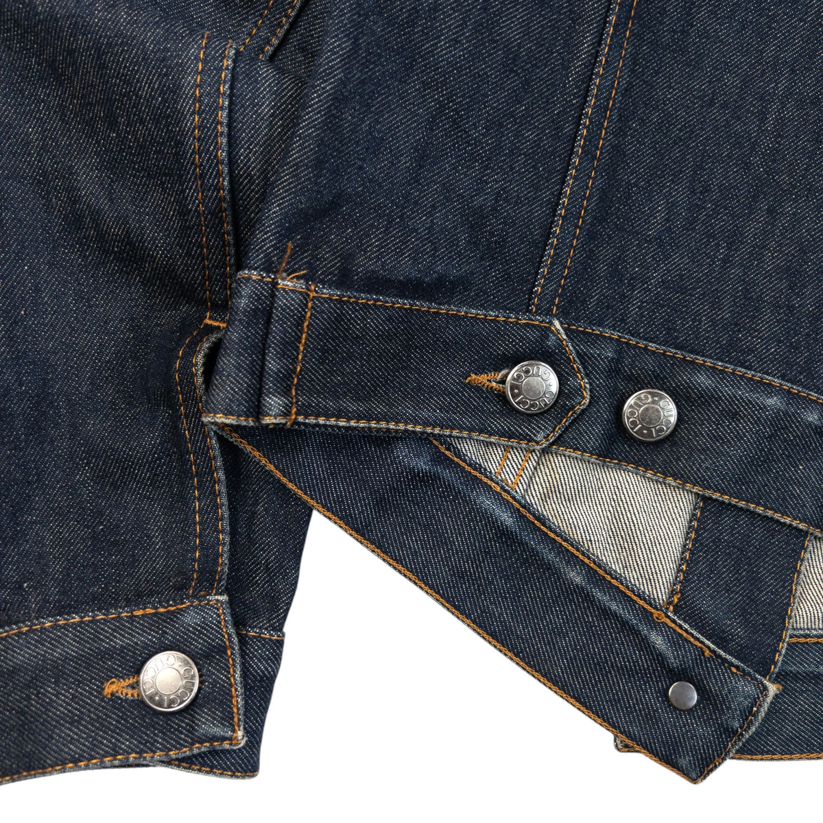 Vintage 2000s Gucci By Tom Ford Button Up Denim Jacket Womens Size S | Small, Navy
