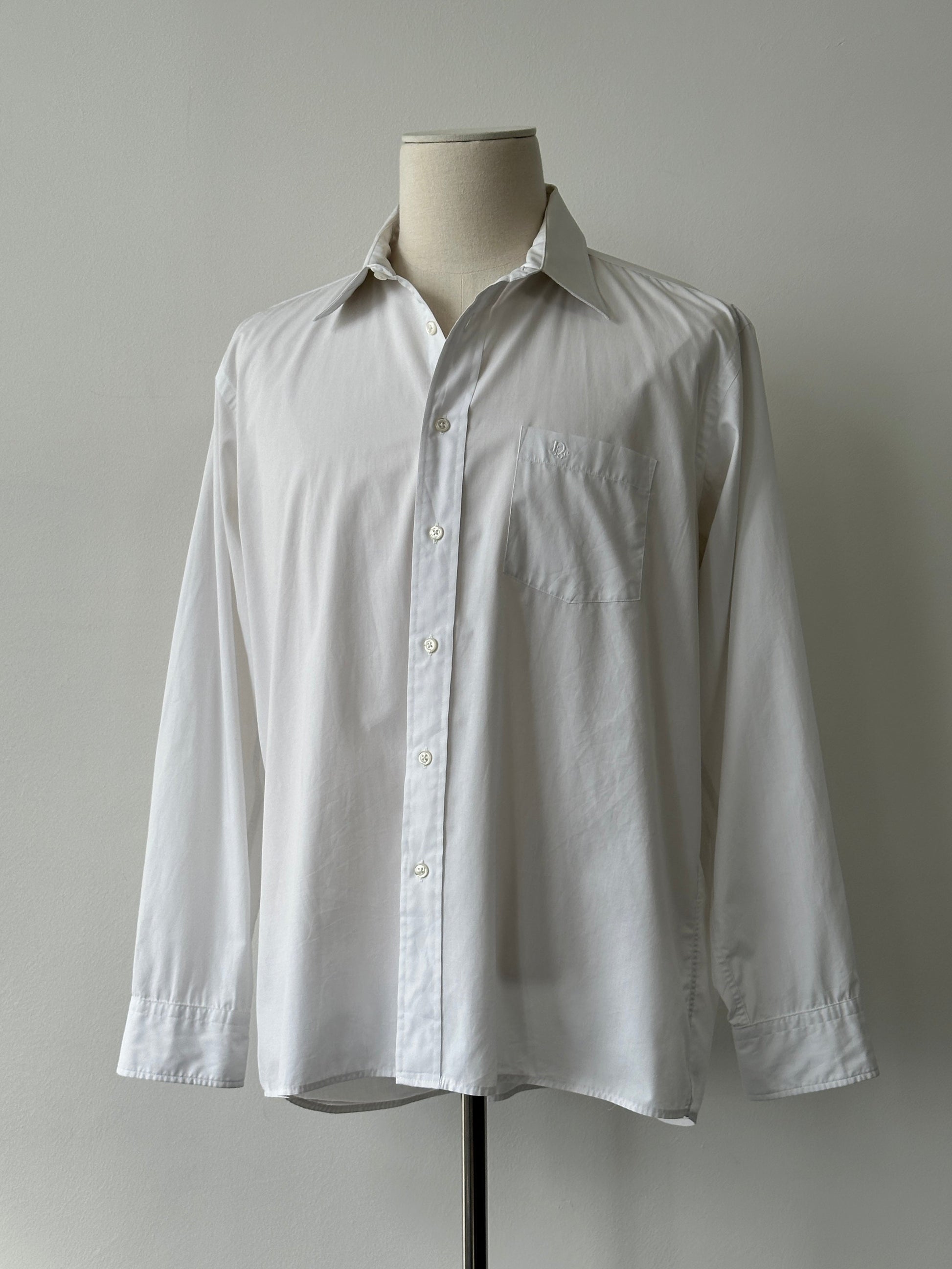 Christian Dior 1990s Cotton Logo Shirt - XL