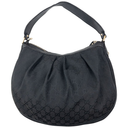 Vintage 2000s Gucci Hobo Monogram Shoulder Bag | O/S, Black
