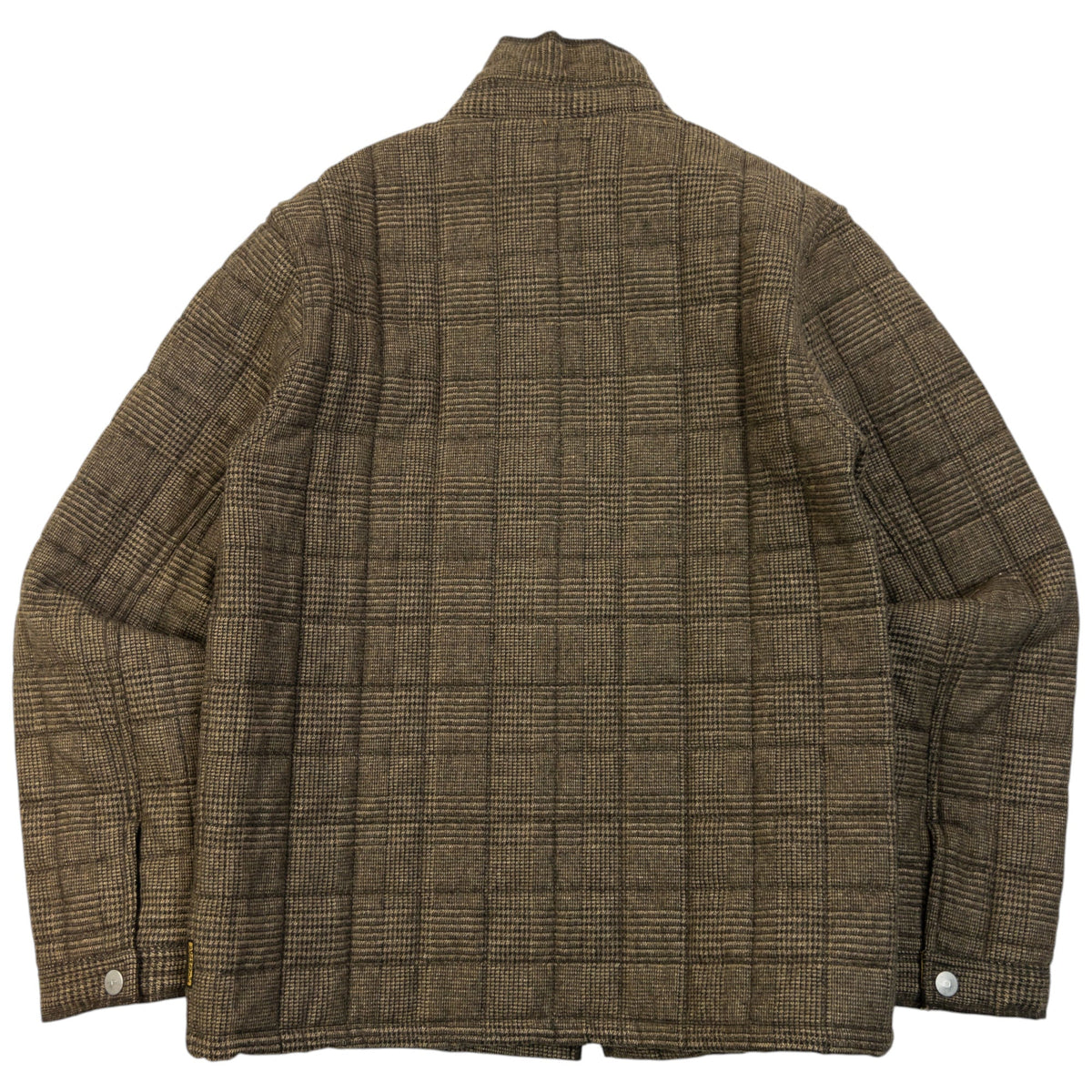 Vintage 2000s Armani Jeans Quilted Wool Jacket Size M | Medium, Brown