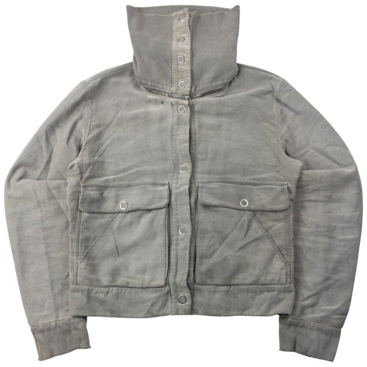 Vintage 2005 Maison Margiela MM6 High Collar Jacket Womens Size L | Large, Grey