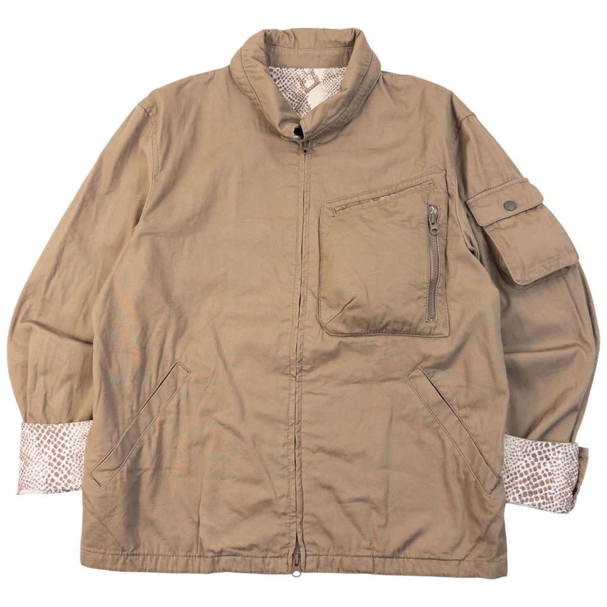 Vintage 2000s PPFM Snake Zip Up Jacket Size S | Small, Brown