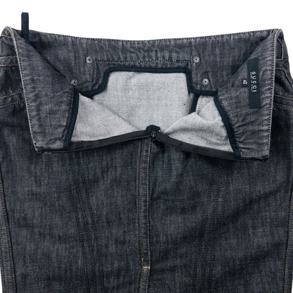 Vintage 2002 Gucci By Tom Ford Denim Skirt Womens Size W29 | W29, Grey