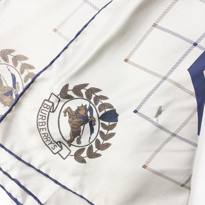 Vintage 90s Burberry Silk Scarf | O/S, Red