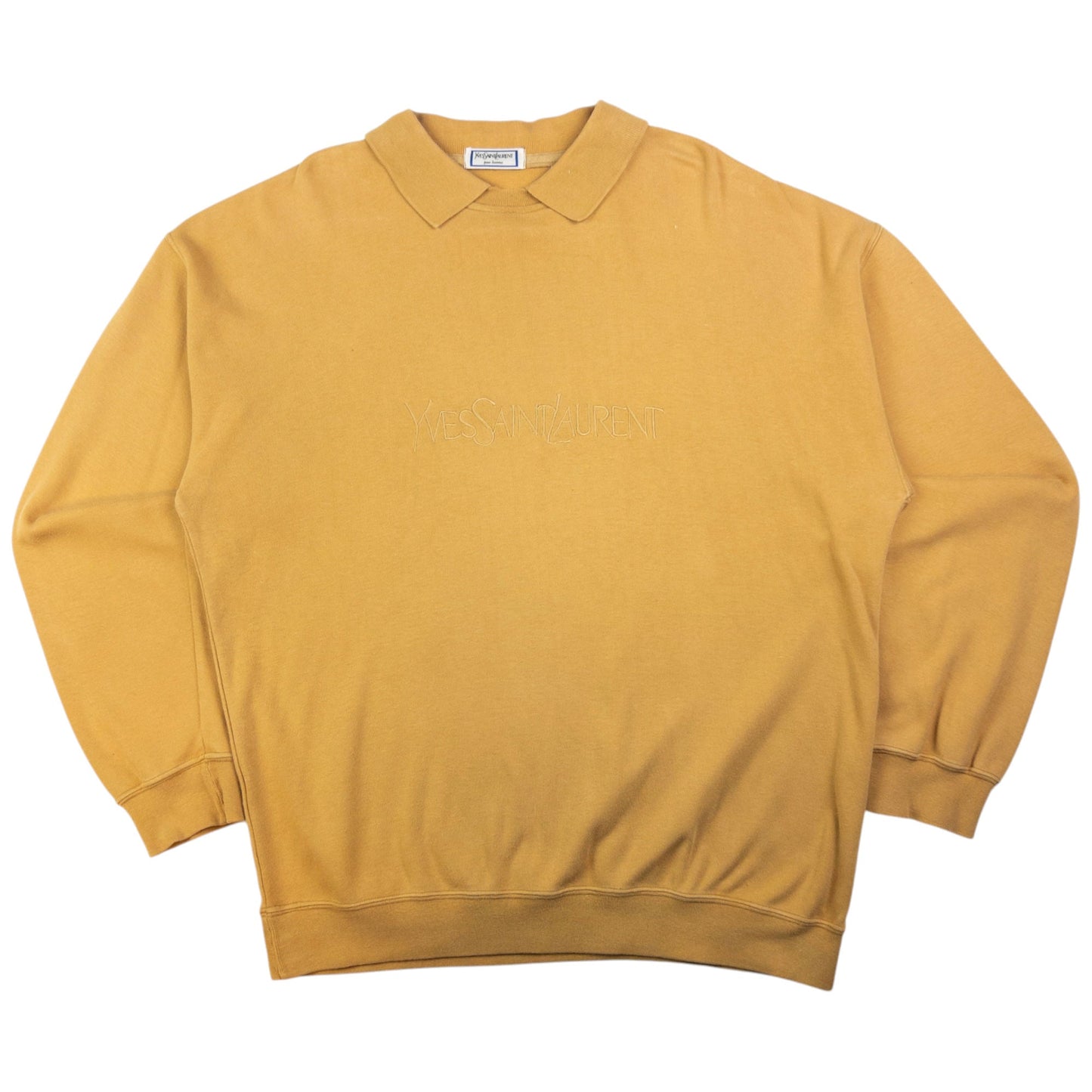 Vintage YSL Yves Saint Laurent Polo Sweatshirt Size L