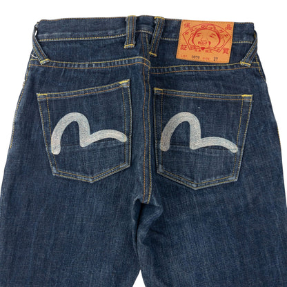 Vintage Evisu Double Gull Embroidered Japanese Denim Jeans Size W26