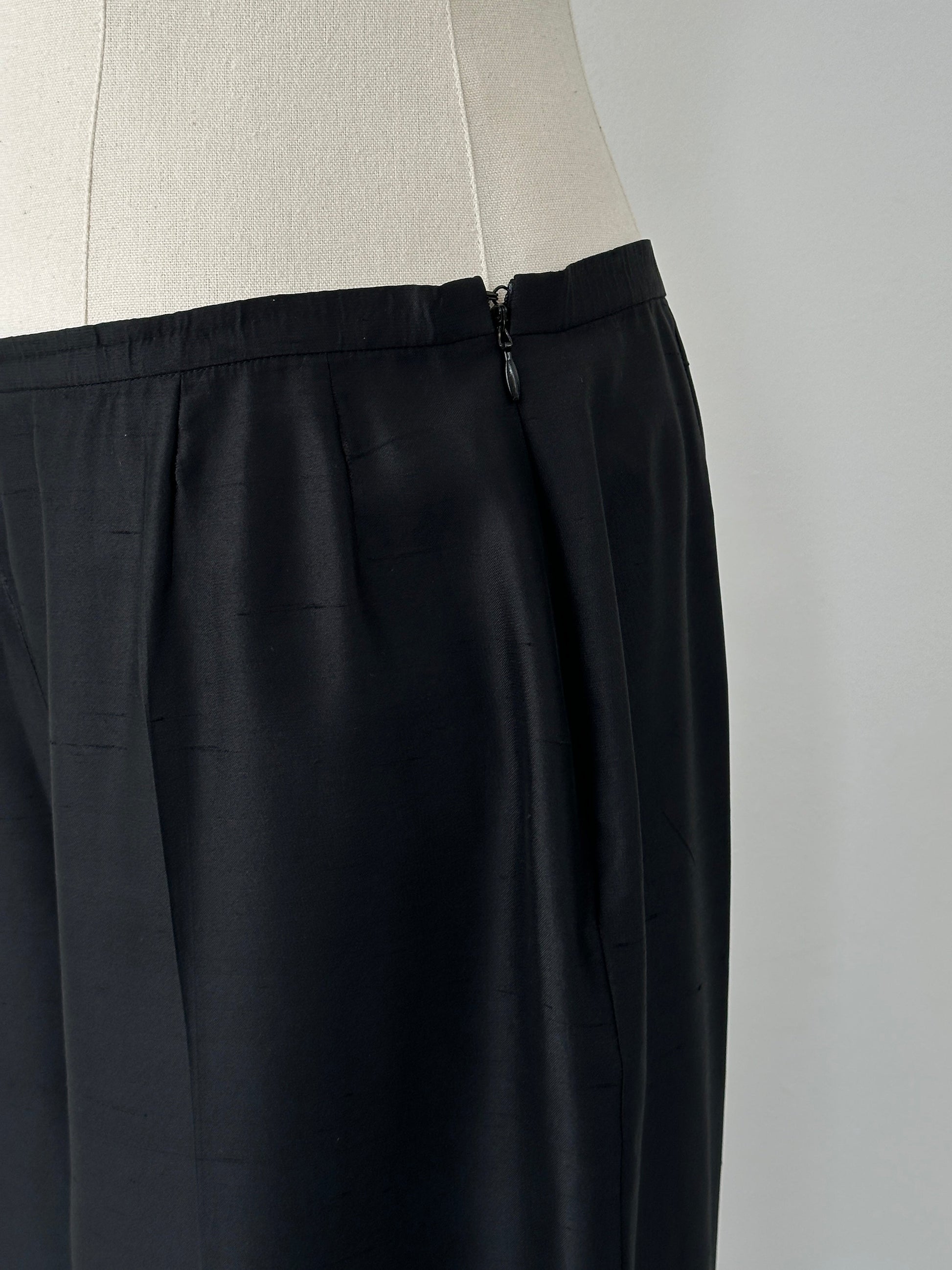 Max Mara 1990s Silk Straight Leg Trousers - W28
