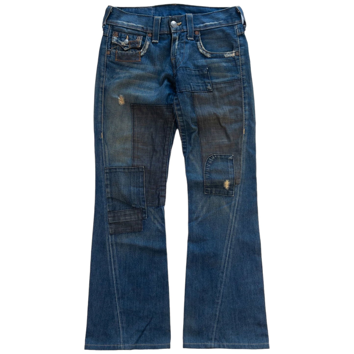 Vintage True Religion Denim Patchwork Jeans Size W30