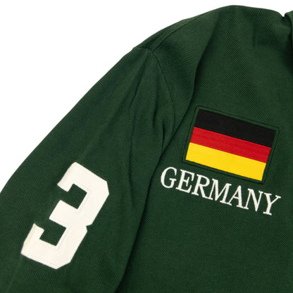 Vintage 90s Polo Ralph Lauren Germany Long Sleeve Polo Shirt Size L | Large, Green