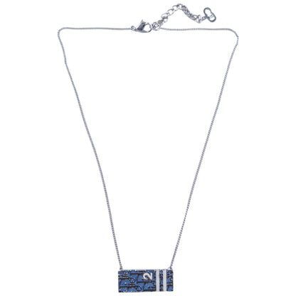 Vintage 2000s Dior By John Galliano Monogram Number Necklace | O/S, Blue