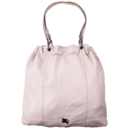 Vintage 2000s Burberry Leather Bucket Shoulder Bag | O/S, Pink