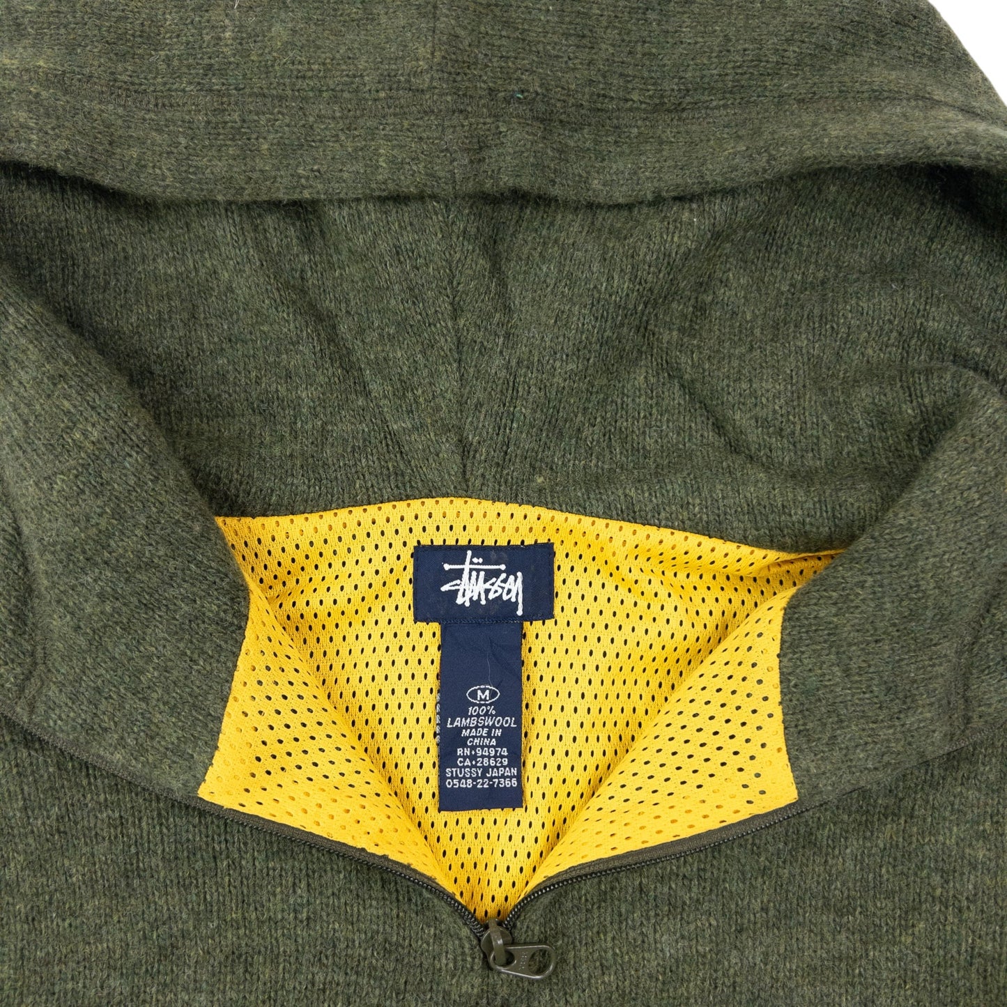 Vintage 2000s Stussy Q Zip Wool Hoodie Size S | Small, Multicoloured