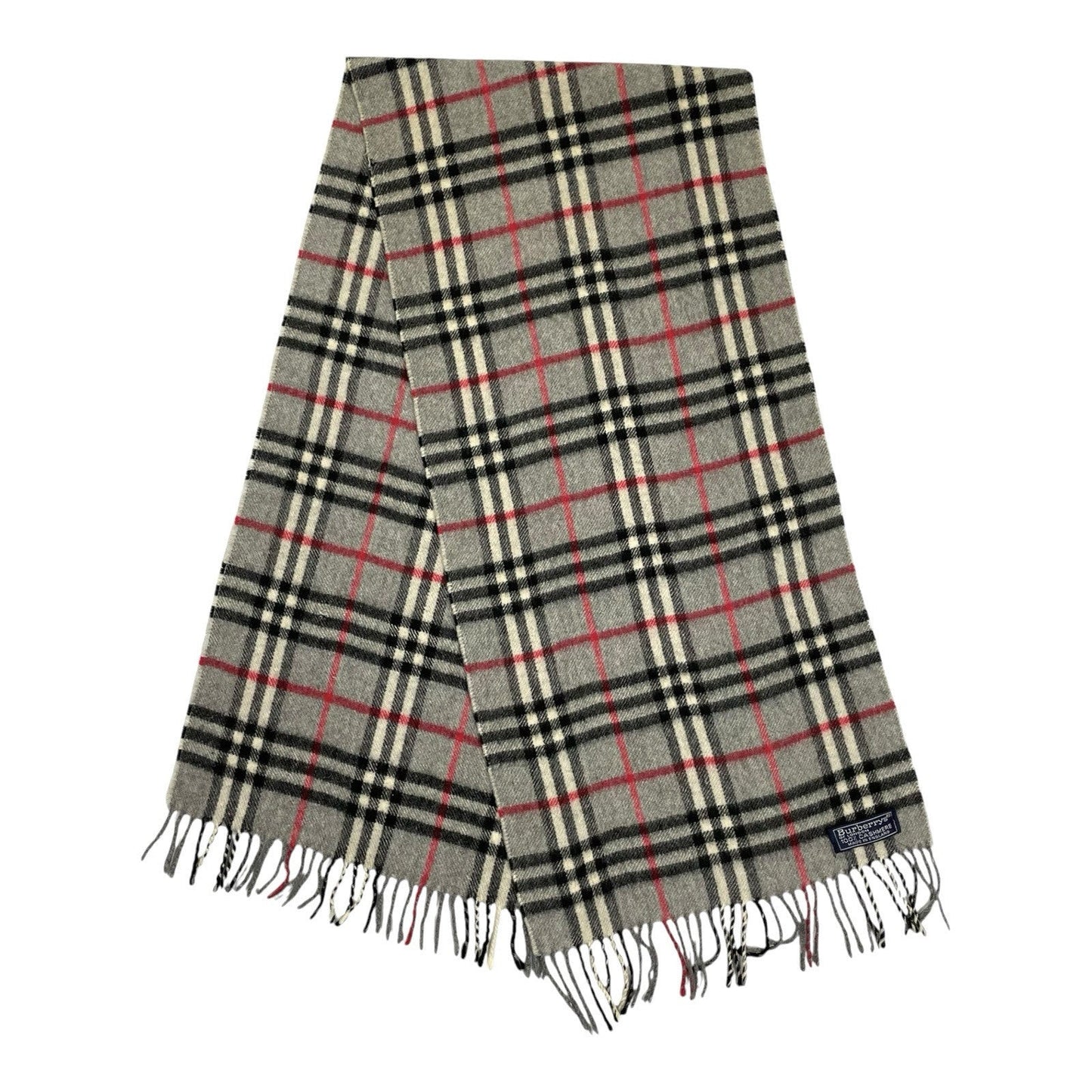 Burberry Nova Check Scarf 100% Cashmere | Burberry, Grey