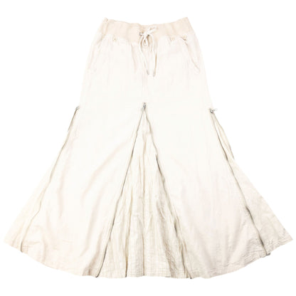 Vintage 2000s GOA Convertible Zip Gilet & Skirt Linen Set Womens Size S | Small, Cream