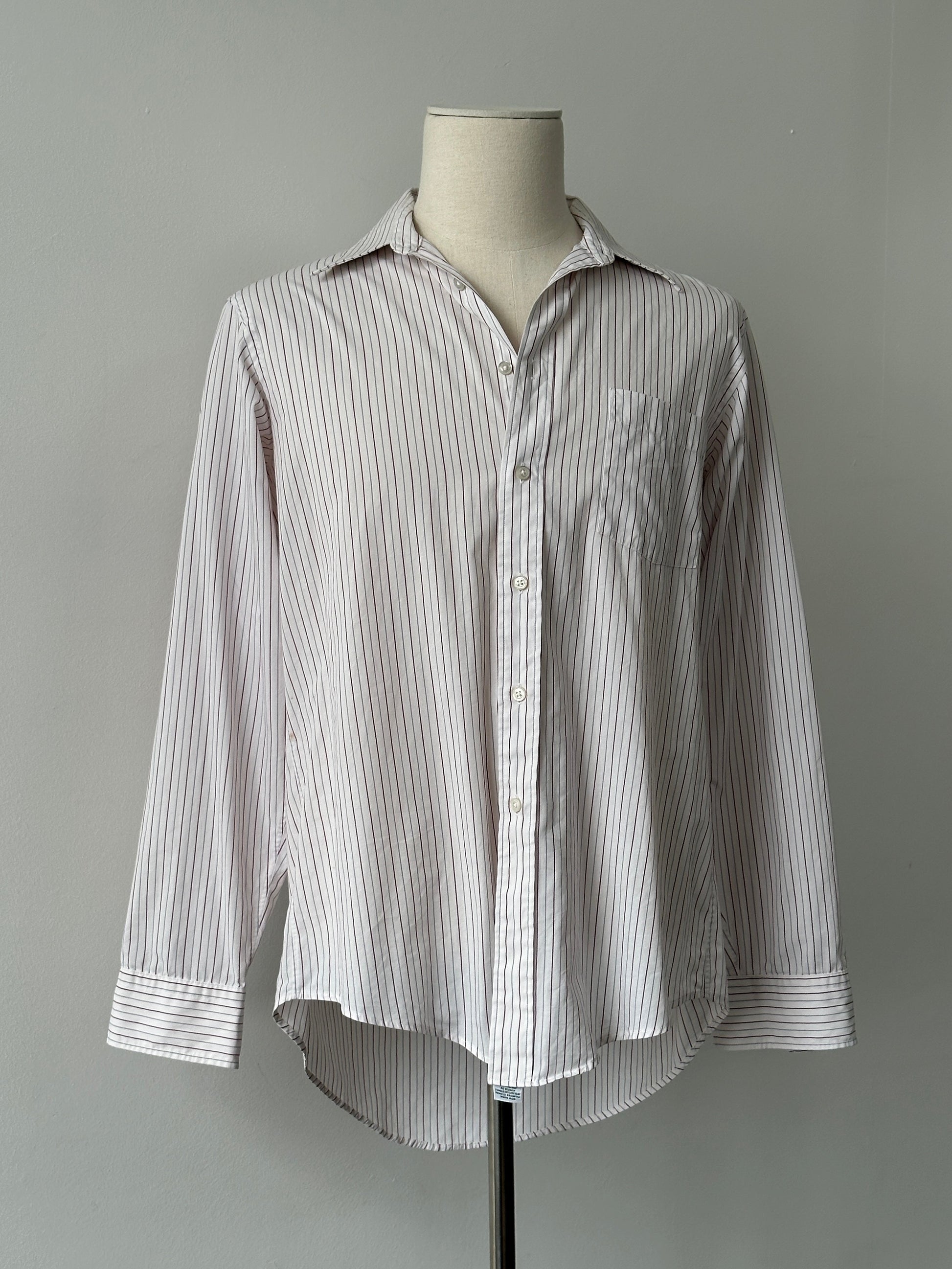 Christian Dior 1990s Cotton Striped Shirt - M