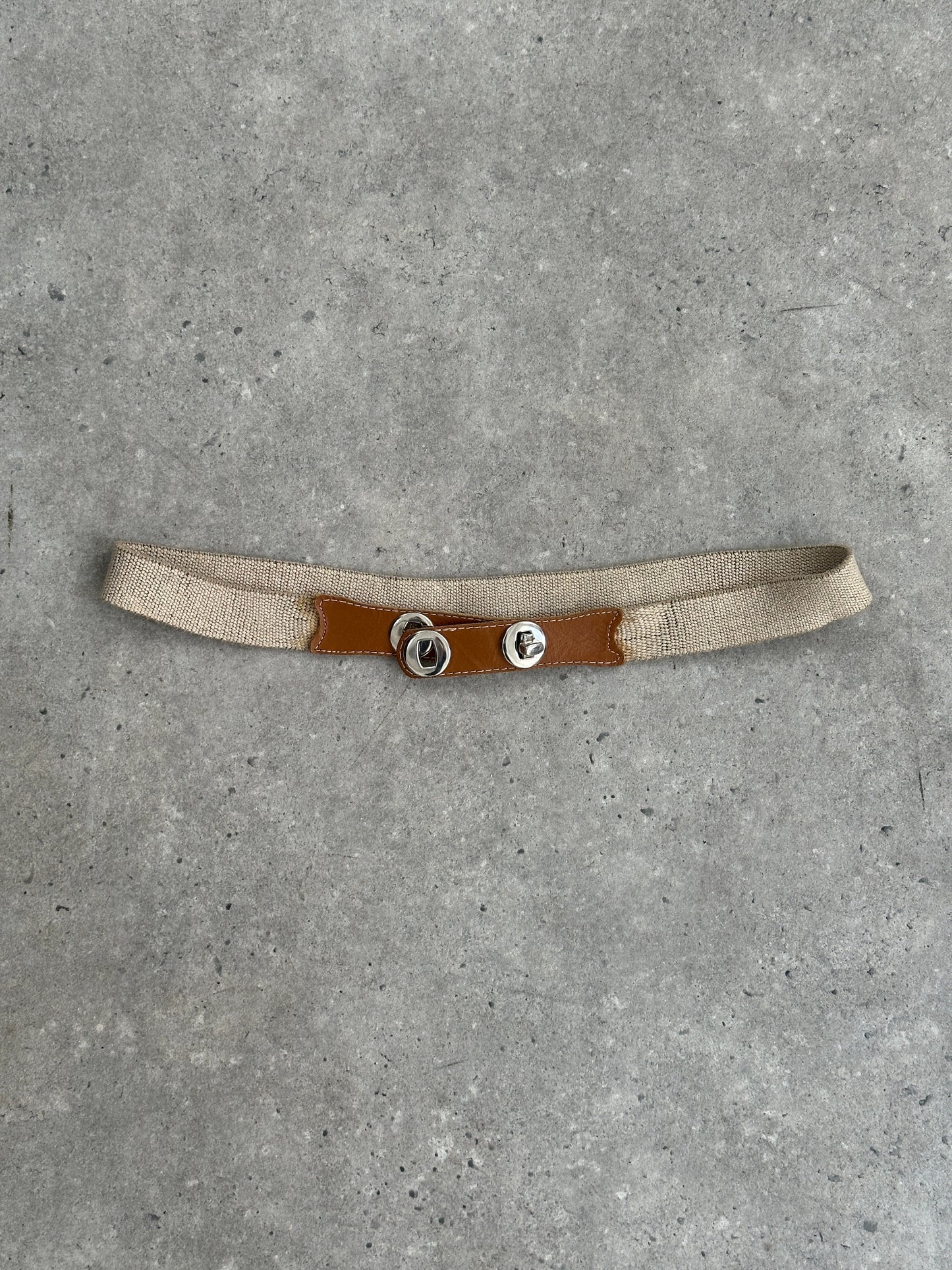 Vintage 2000s Canvas Leather Belt - W32-38