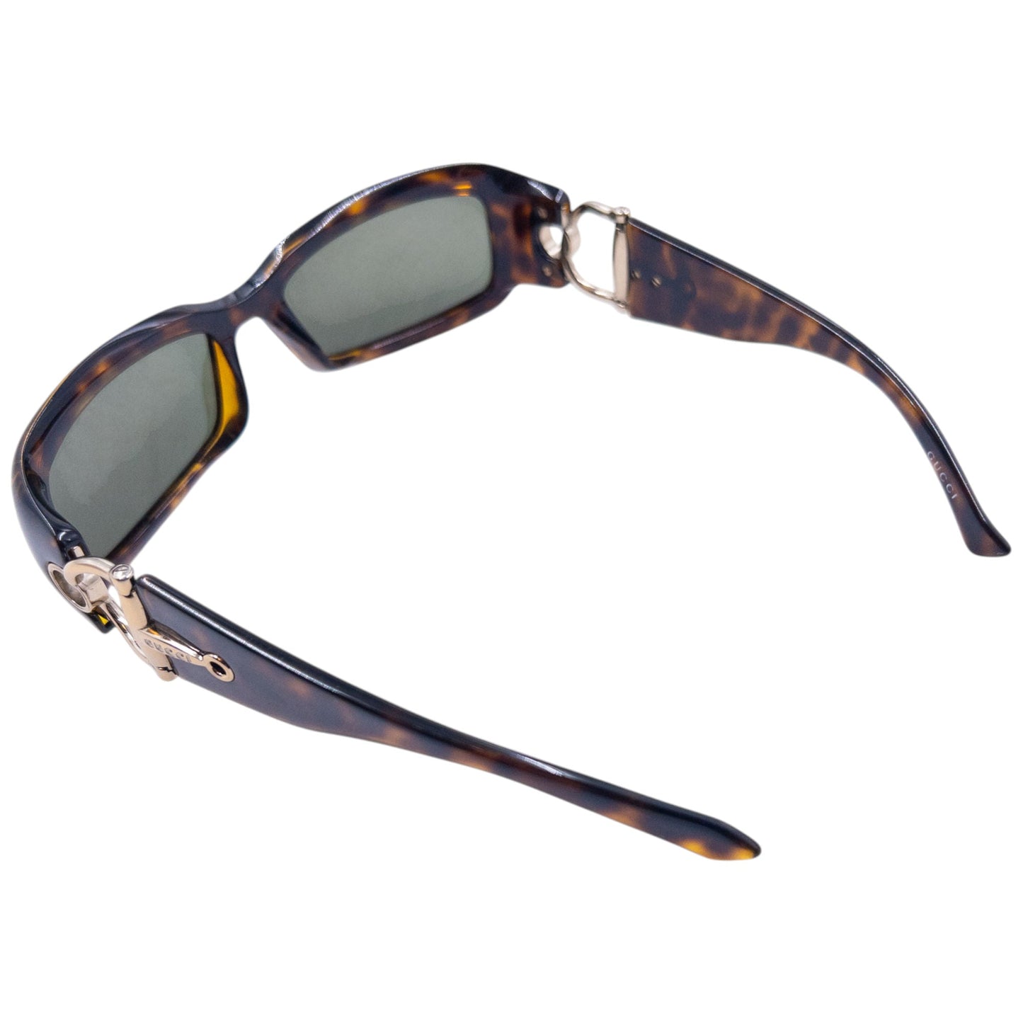 Vintage Gucci Horse Bit Tortoise Shell Sunglasses