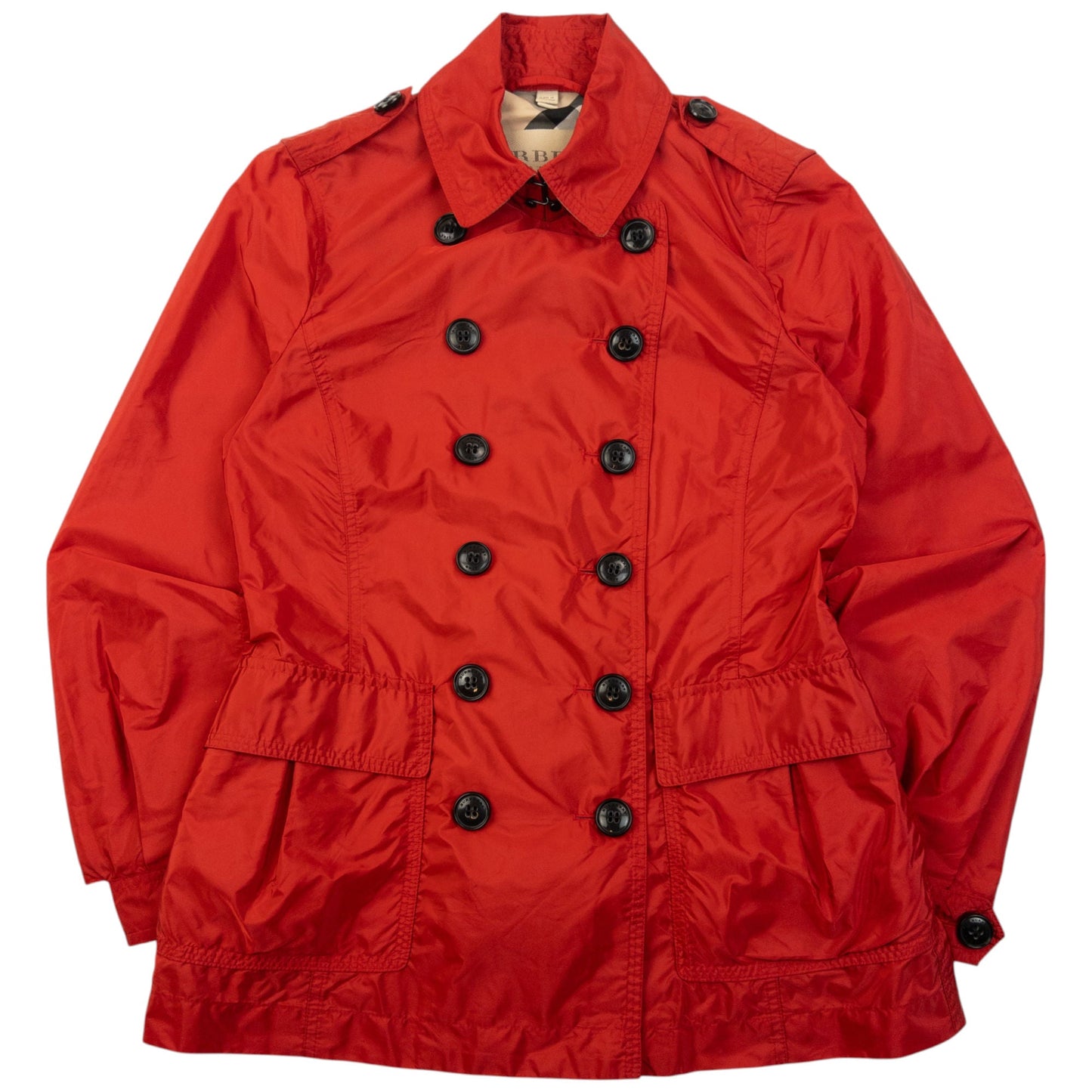 Vintage 2000s Burberry Brit Rain Jacket Womens Size S | Small, Red