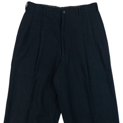 Vintage 1990 Comme Des Garçons HOMME Wool Trousers Size W30 | W30, Black