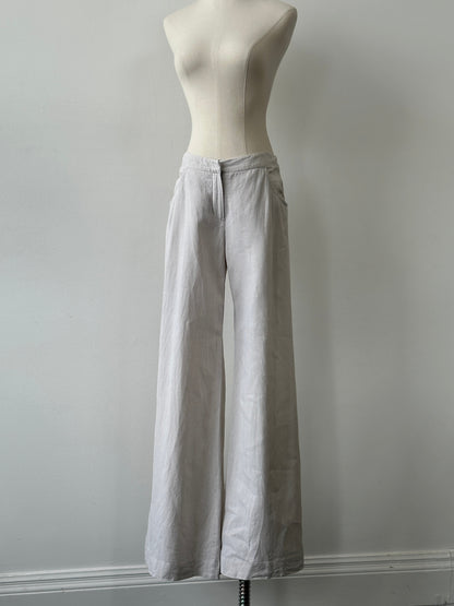 Joseph 1990s Pure Linen Wide Leg Trousers - W30