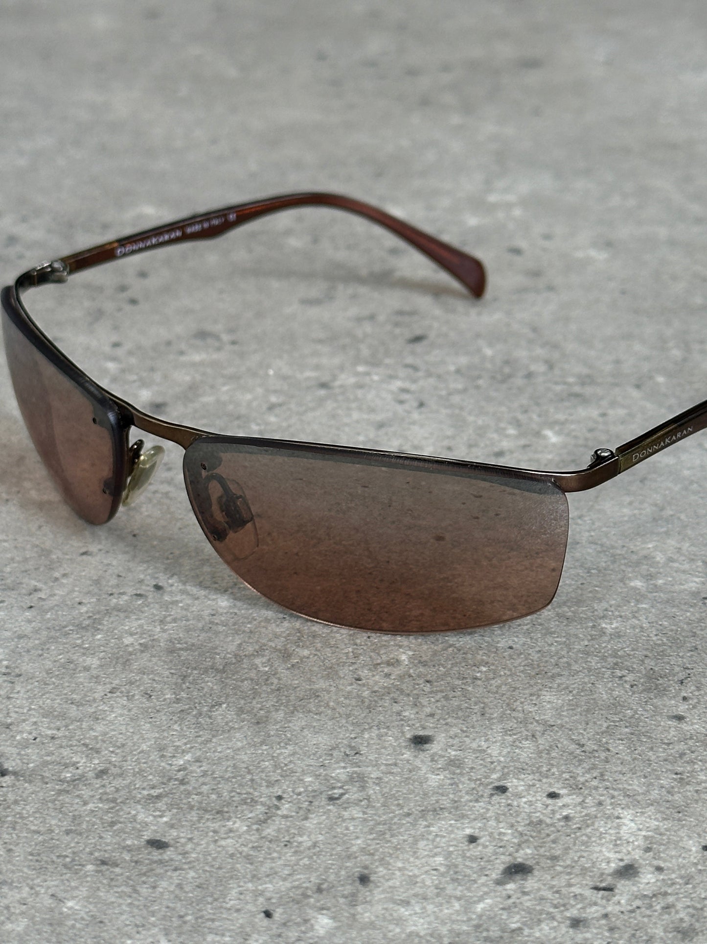 Donna Karan 2000s Rimless Rectangular Sunglasses