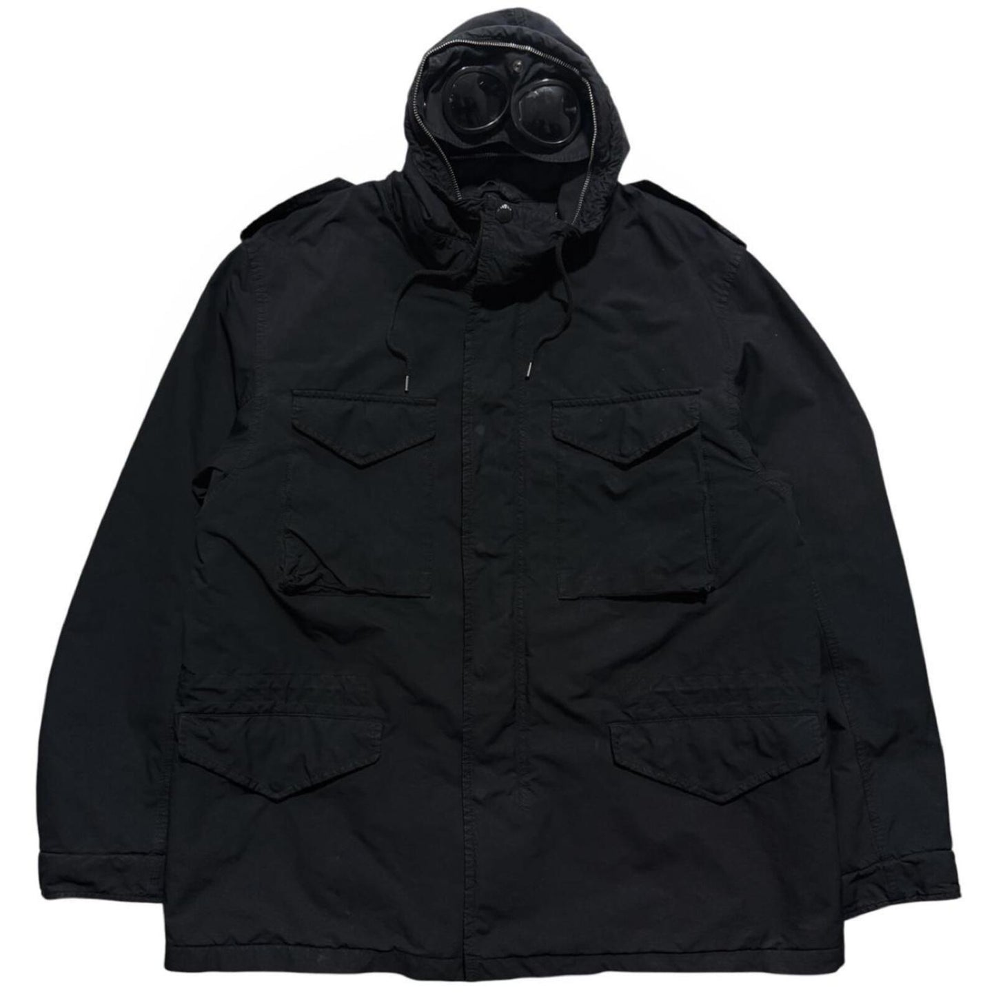 CP Company Micro Kei Goggle Jacket | XL, Black
