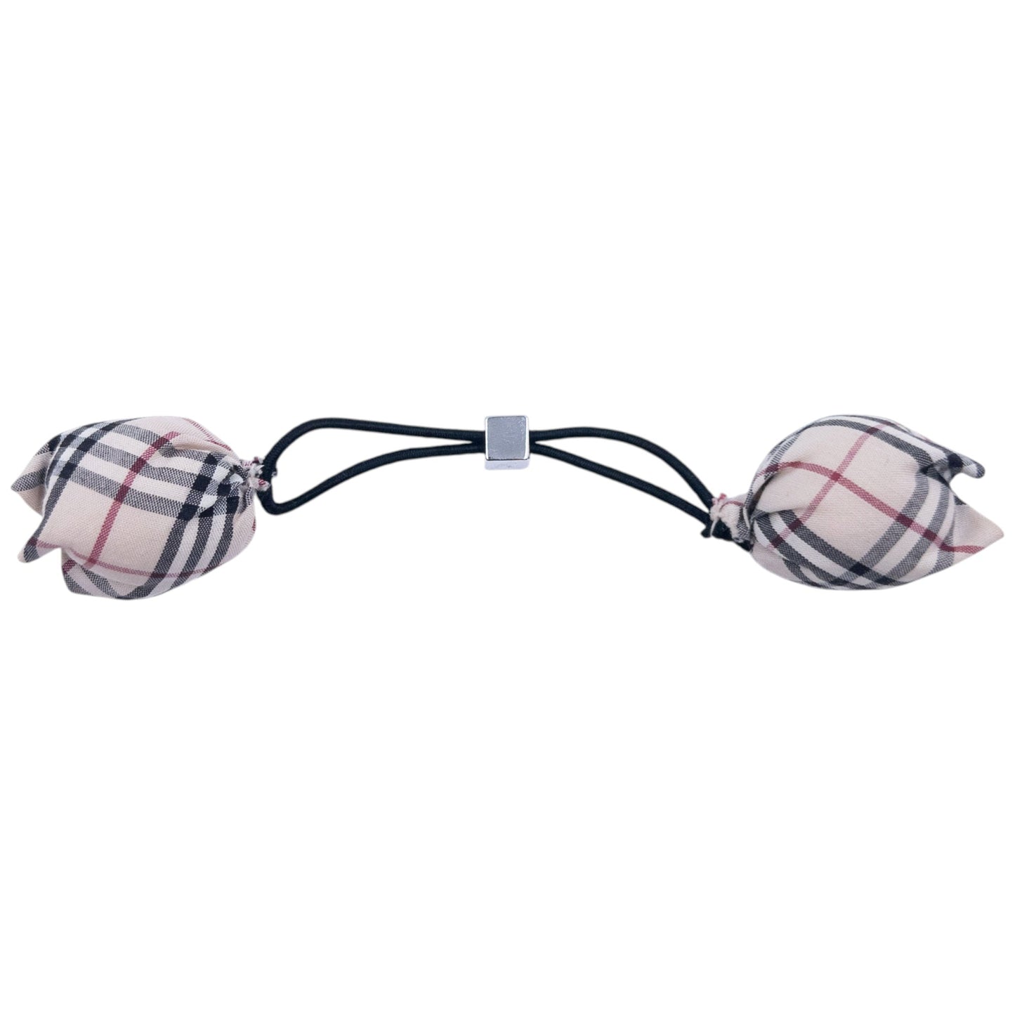 Vintage 2000s Burberry Nova Check Bobble Hair Ties | O/S, Black