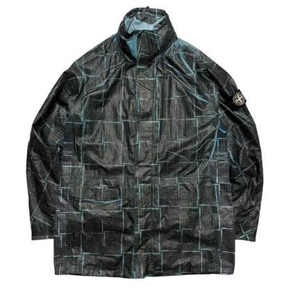 Stone Island Paper Poly Trench Jacket | Medium, Black