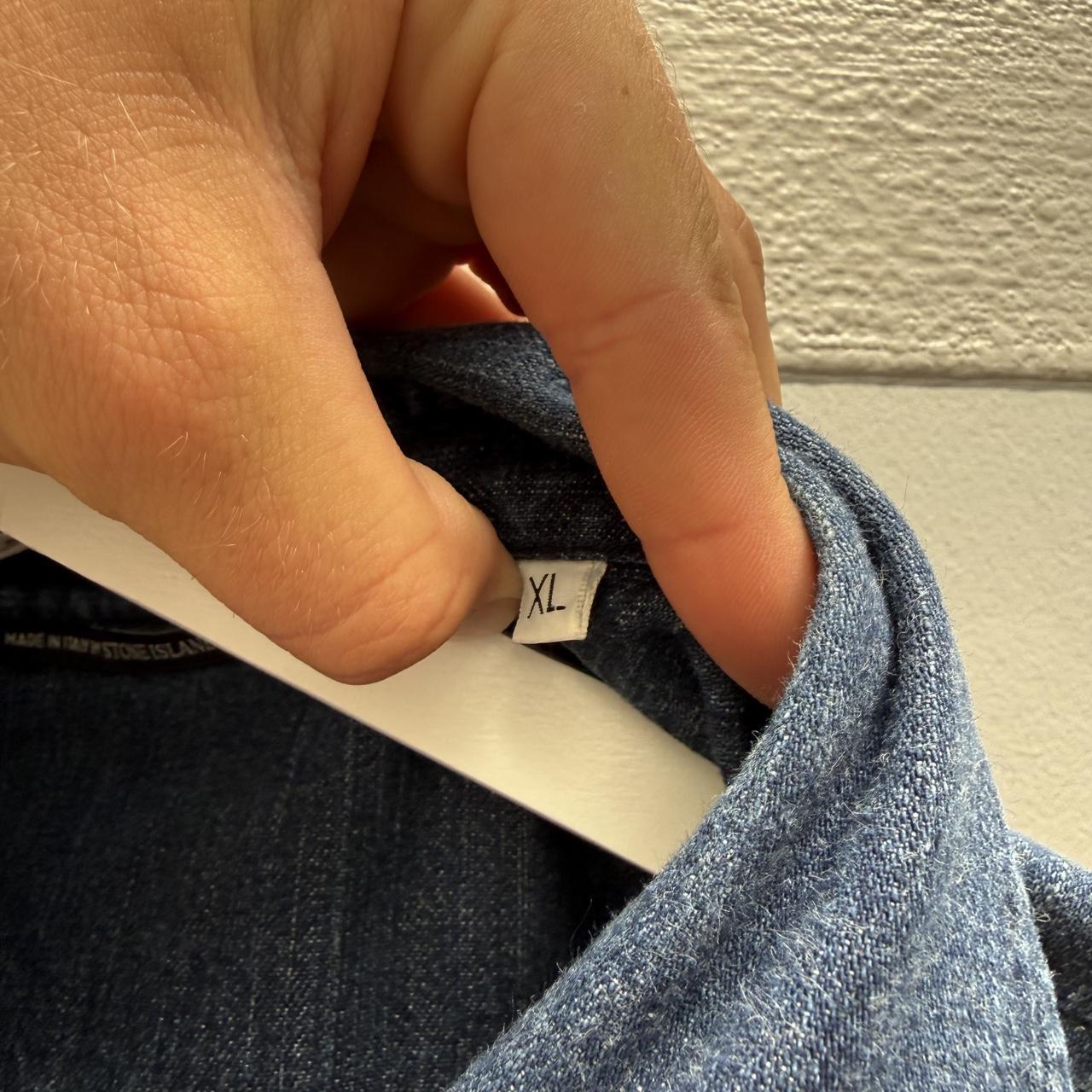 Stone Island 00’s Denim Shirt (XL) | Extra Large, Dark Blue