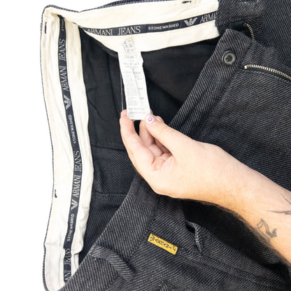 Vintage 2000s Armani Jeans Trousers Size W34 | W34, Grey