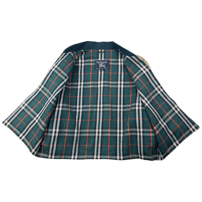 Vintage 90s Burberry Nova Check Lined Cropped Jacket Womens Size S | Small, Beige