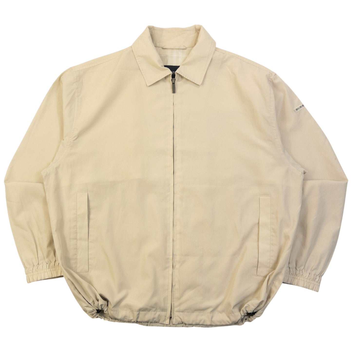Vintage 2000s Burberry Zip Up Jacket Size S | Small, Cream