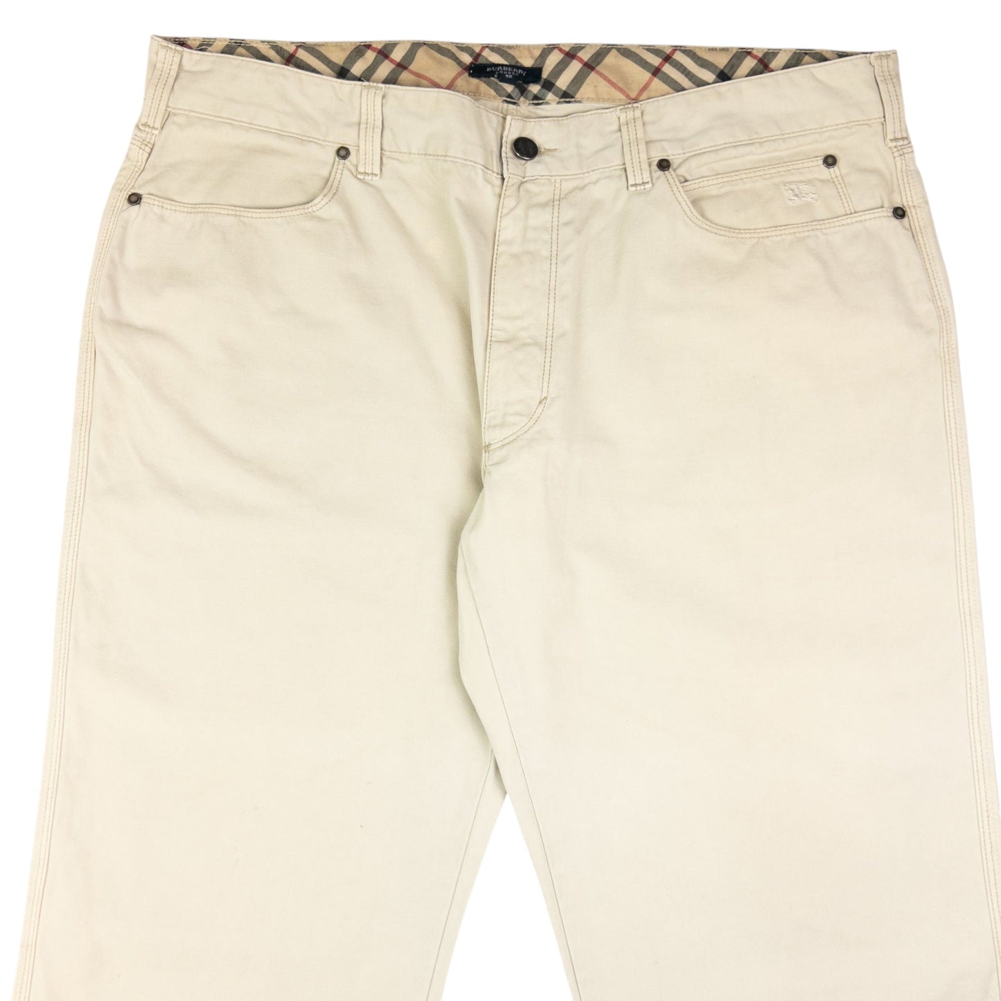 Vintage Burberry Nova Check Waist Trousers Size W38