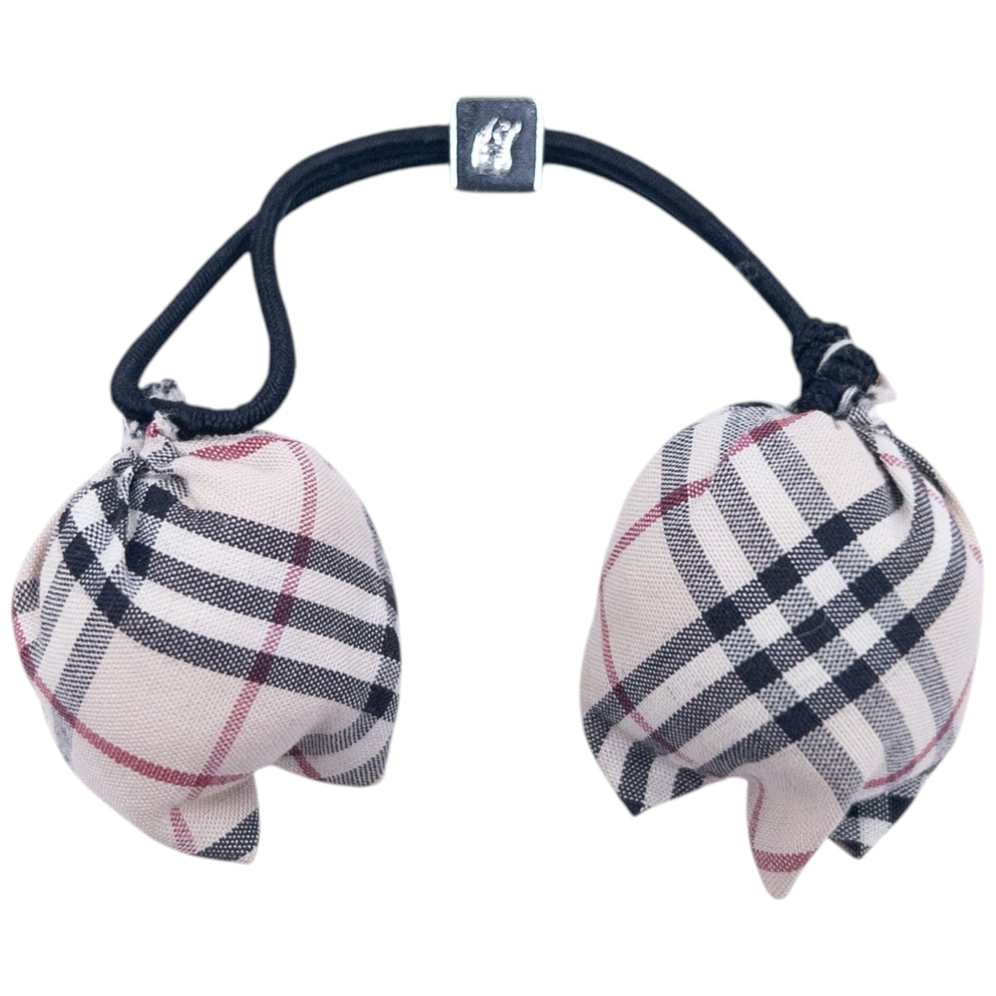 Vintage 2000s Burberry Nova Check Bobble Hair Ties | O/S, Black