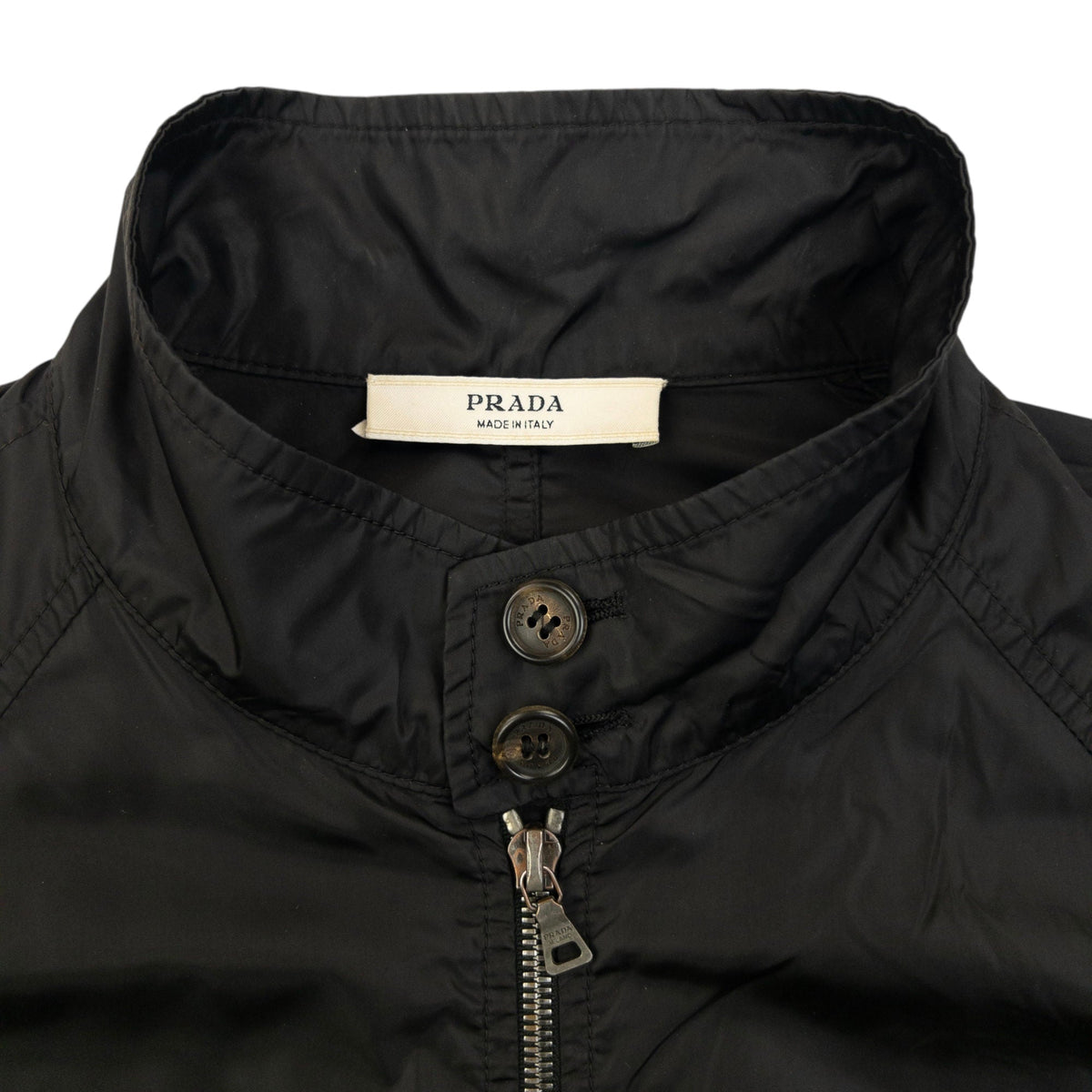 Vintage 2000s Prada Lightweight Zip Up Jacket Size S | Small, Black