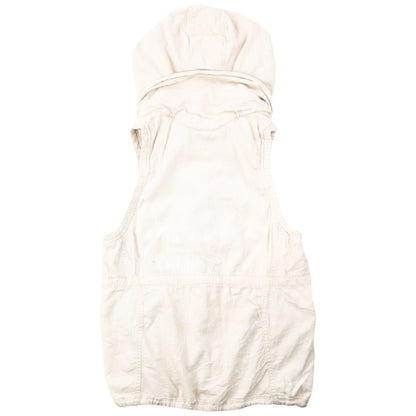Vintage 2000s GOA Convertible Zip Gilet & Skirt Linen Set Womens Size S | Small, Cream