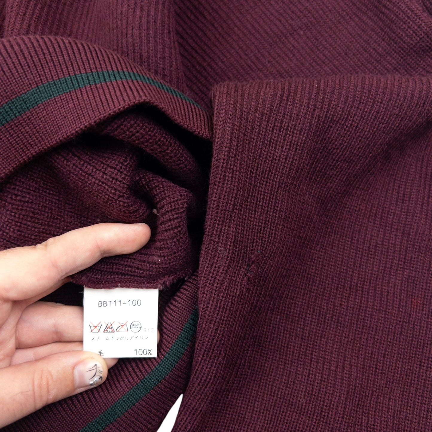 Vintage 90s Burberry Embroidered Wool Knit Jumper Size XS | XS, Multicoloured