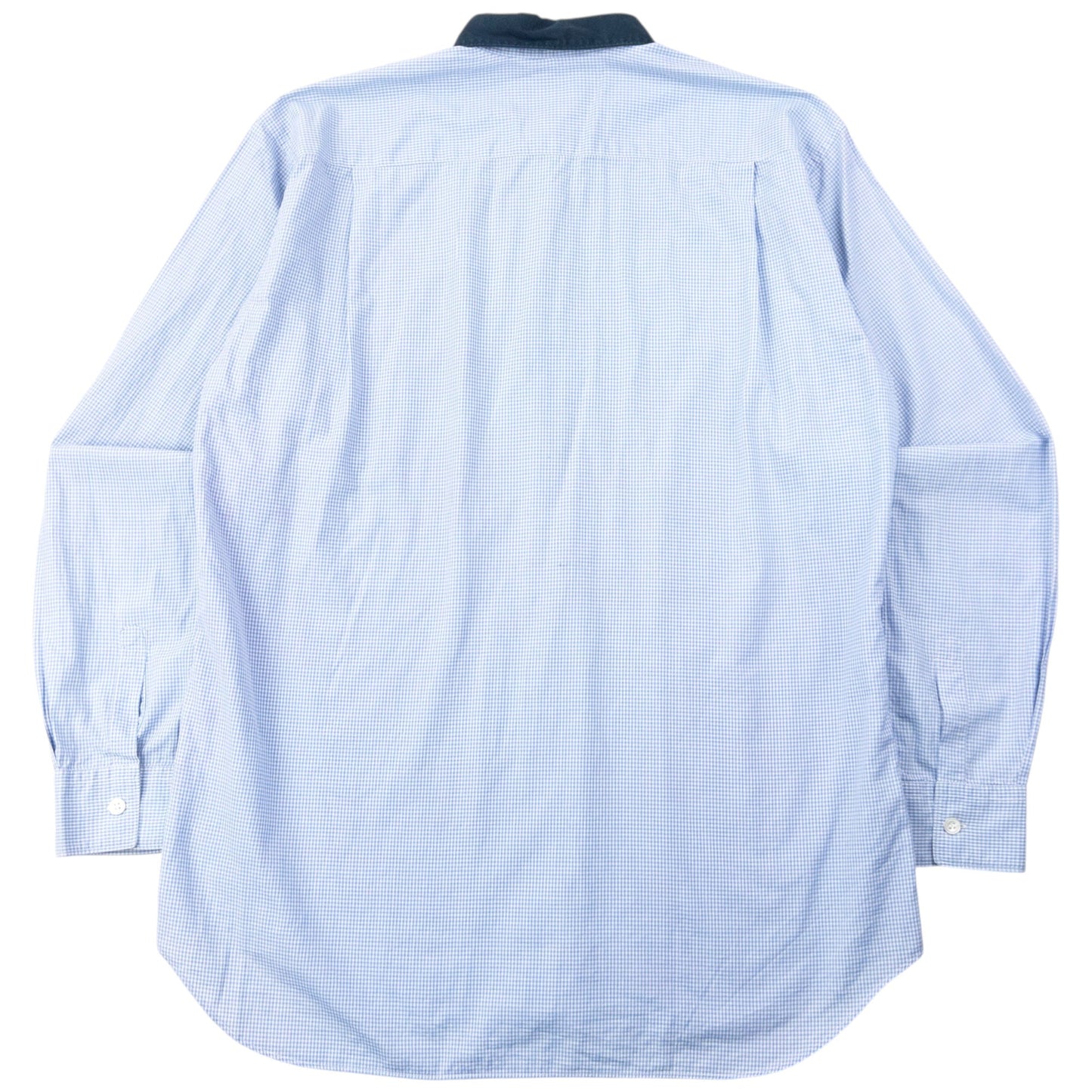 Vintage Comme Des Garçons SHIRT Long Sleeve Button Up Shirt Size M | Medium, Blue