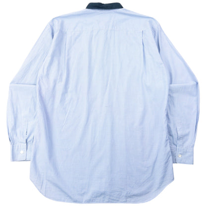 Vintage Comme Des Garçons SHIRT Long Sleeve Button Up Shirt Size M | Medium, Blue
