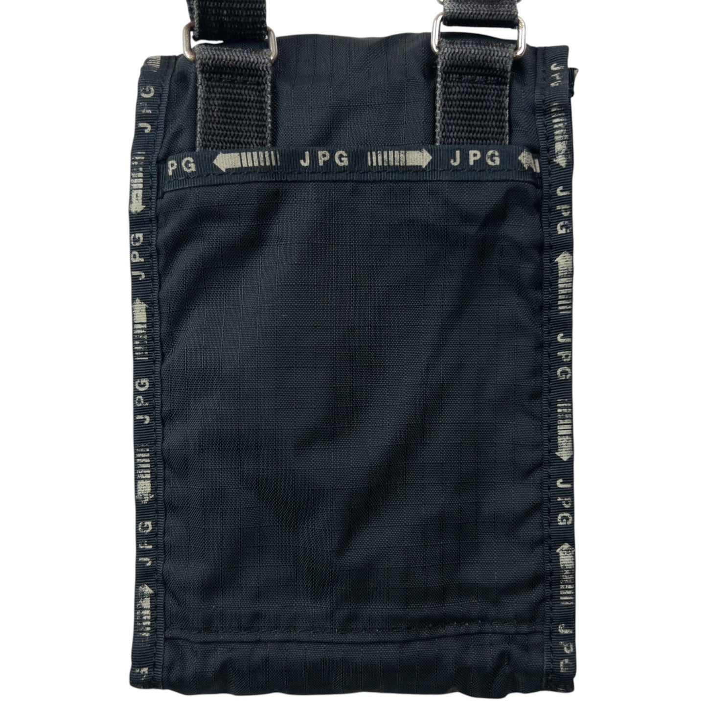 Vintage 2000s Jean Paul Gaultier Fold Wallet Crossbody Pouch | O/S, Black