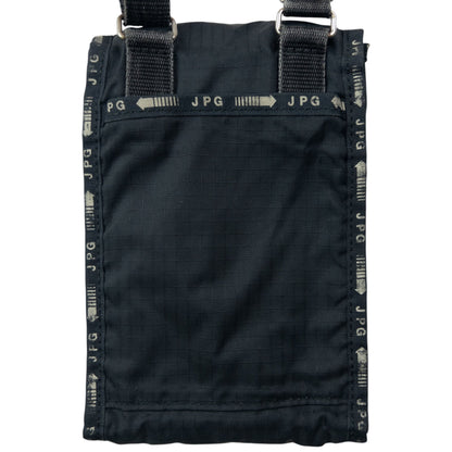Vintage 2000s Jean Paul Gaultier Fold Wallet Crossbody Pouch | O/S, Black