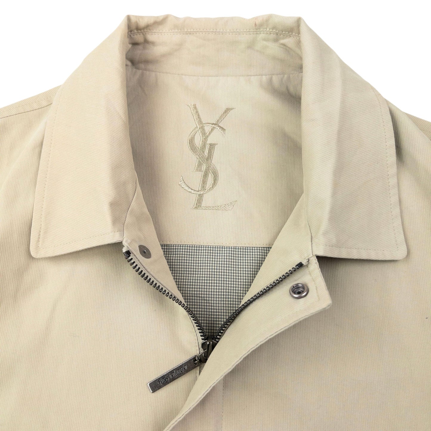 Vintage 90s YSL Yves Saint Laurent Harrington Jacket Size L | Large, Multicoloured
