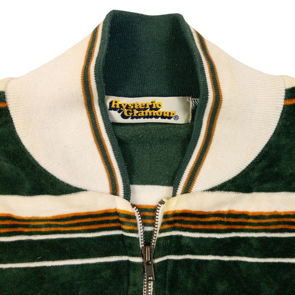 Vintage 90s Hysteric Glamour Striped Velour Jacket Womens Size S | Small, Multicoloured