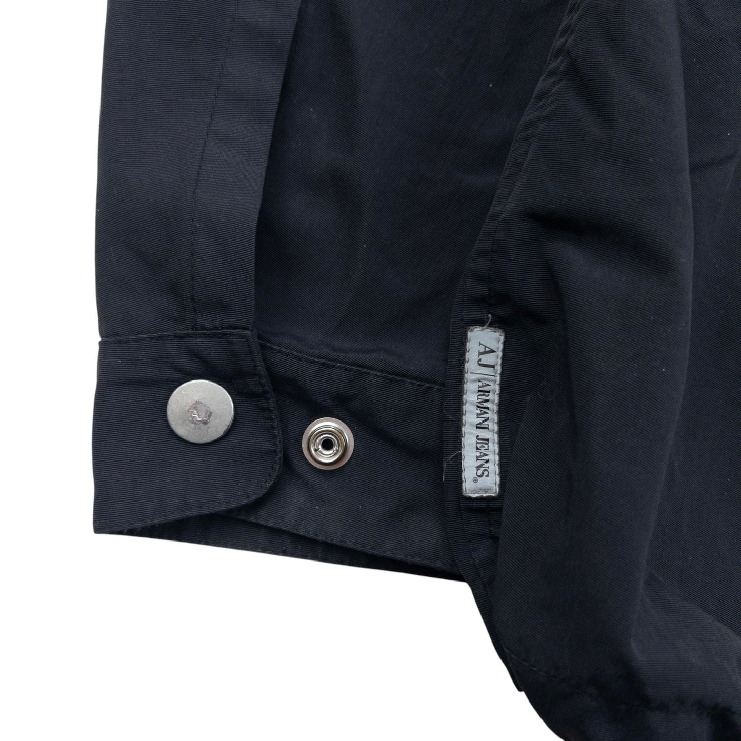 Vintage 2000s Armani Jeans Zip Off Sleeve Jacket Size S | Small, Black