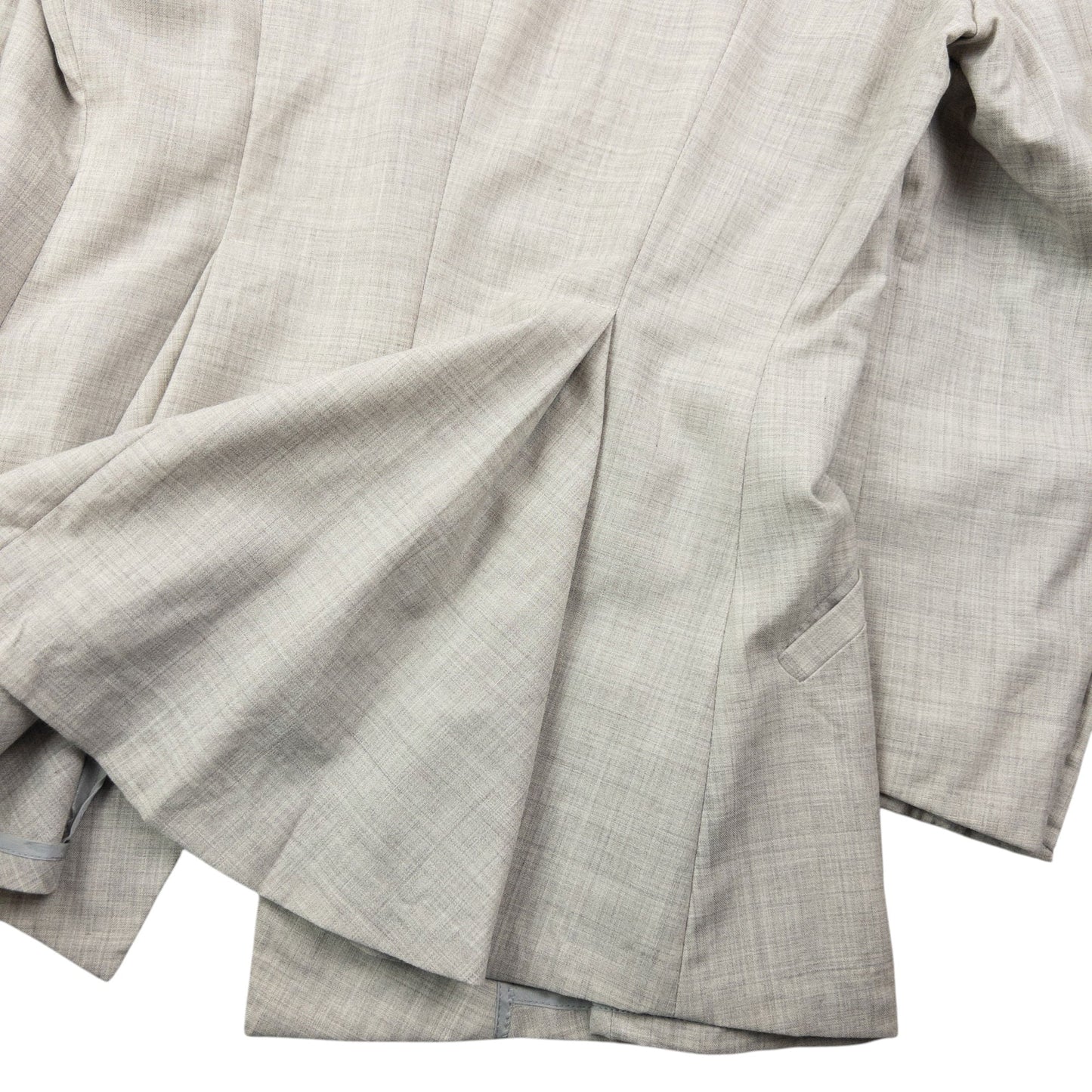 Vintage 90s Issey Miyake Pleated Jacket & Skirt Suit Set Womens Size M | Medium, Grey