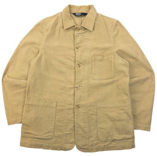 Vintage 90s Polo Ralph Lauren Button Up Jacket Size M | Medium, Beige