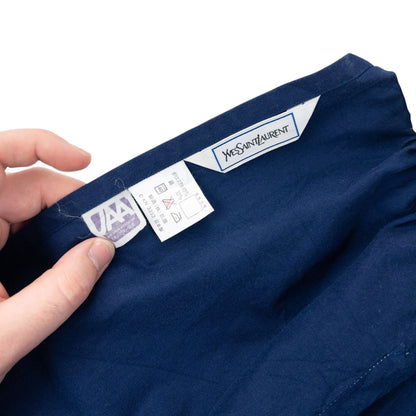 Vintage 80s YSL Yves Saint Laurent Embroidered Tie-Back Apron | O/S, Multicoloured