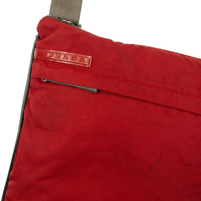 Vintage 2000s Prada Sport Crossbody Bag | O/S, Red